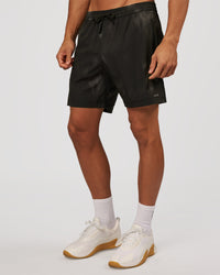 Man wearing Rep 7" Performance Short - Bitmap Blur Black | Model:Albert | Size:M | Thumbnail Index: 2