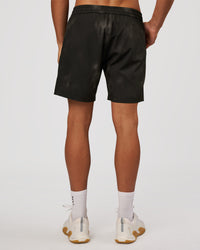Man wearing Rep 7" Performance Short - Bitmap Blur Black | Model:Albert | Size:M | Thumbnail Index: 5