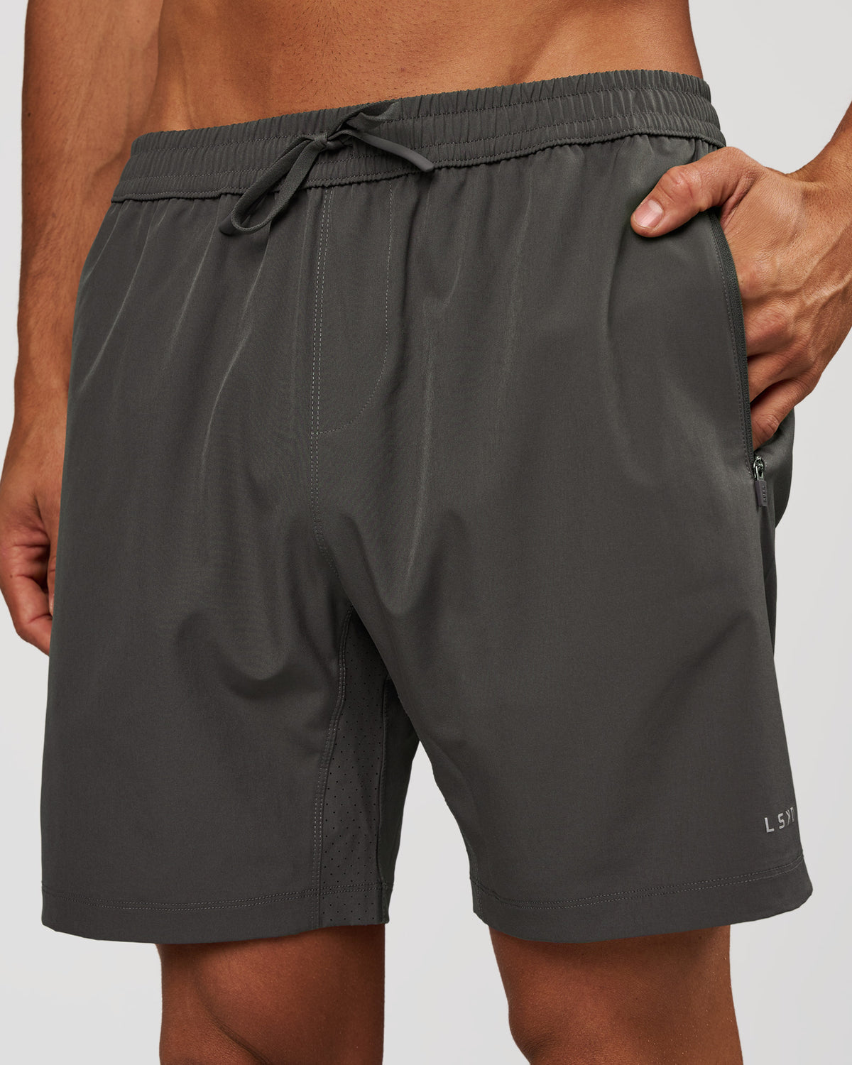Man wearing Rep 7" Performance Short - Dark Storm | Model:Albert | Size:M