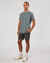 Man wearing Rep 7" Performance Short - Dark Storm | Model:Albert | Size:M | Thumbnail Index: 2