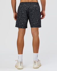 Man wearing Rep 7" Performance Short - Energy Print Black | Model:Albert | Size:M