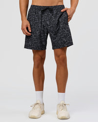 Man wearing Rep 7" Performance Short - Energy Print Black | Model:Albert | Size:M