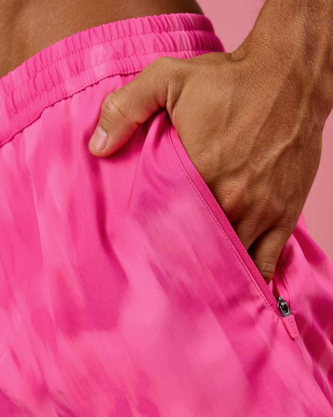 Man wearing Rep 7" Performance Short - Radiant Pink | Model:Albert | Size:M - view 3