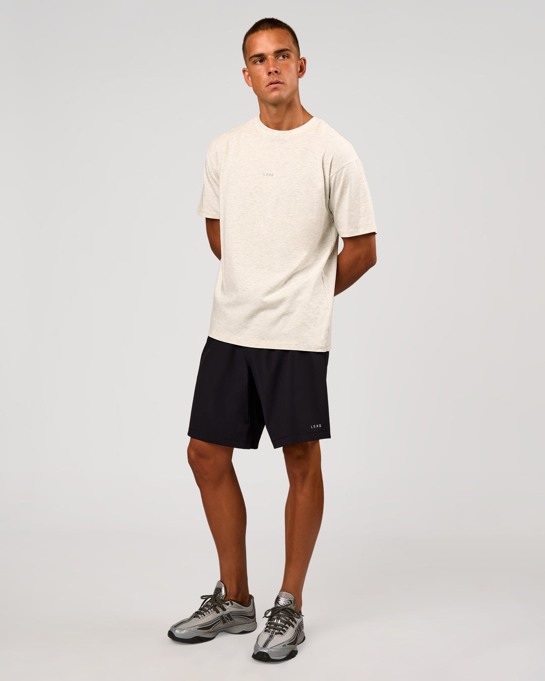 Man wearing Rep 9" Training Short - Black | Model:Albert | Size:M - view 6