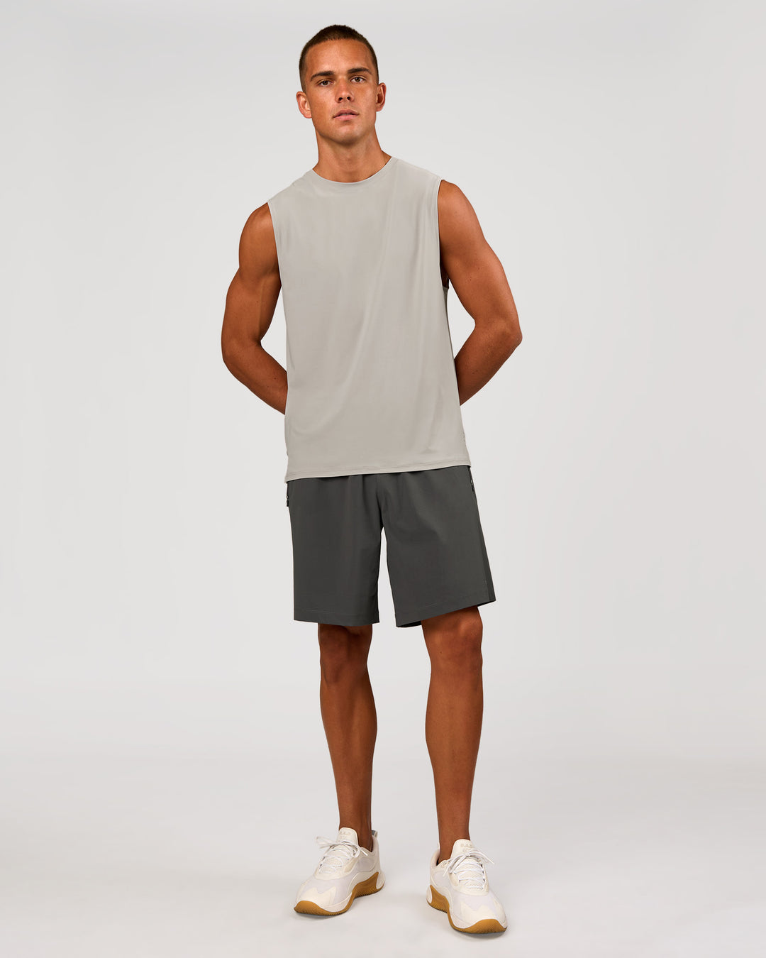 Man wearing Rep 9" Training Short - Dark Storm | Model:Albert | Size:M - view 5