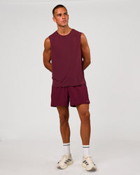 Man wearing Rep Muscle Training Tank - Cherry Lacquer | Model:Albert | Size:M | Thumbnail Index: 3