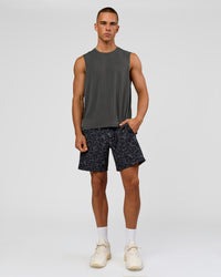Man wearing Rep Muscle Training Tank - Dark Storm | Model:Albert | Size:M