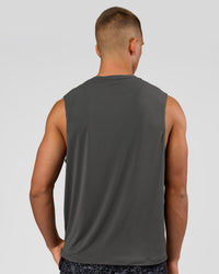 Man wearing Rep Muscle Training Tank - Dark Storm | Model:Albert | Size:M