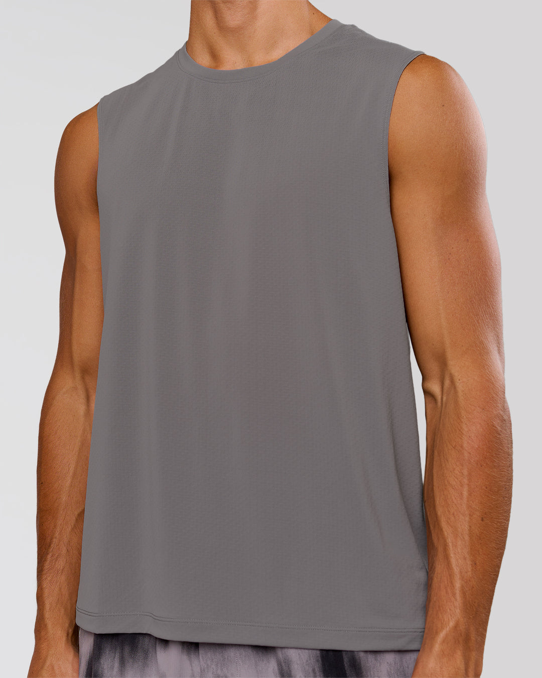 Man wearing Rep Muscle Training Tank - Storm Front | Model:Albert | Size:M - view 4
