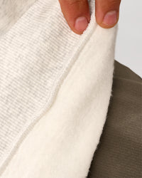 Man wearing Stadium Quarter Zip Sweater - Silver Marl | Model:Albert | Size:M | Thumbnail Index: 4