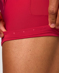 Man wearing UltraAir 5" Lined Performance Short - Scarlet-Electric Indigo | Model: Albert | Size: M | Thumbnail Index: 6