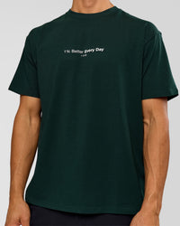 Man wearing VS6 1% Better FLXCotton Oversize Tee - Midnight Green | Model:Albert | Size:M | Thumbnail Index: 7