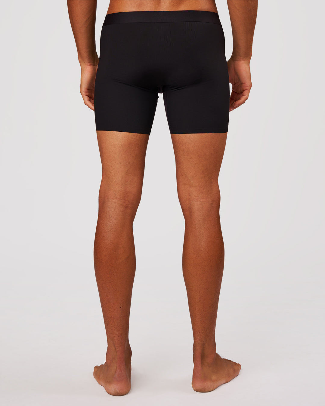 Man wearing Zero 5.5" Boxer Brief 2pk - Black | Model:Albert | Size:M - view 4