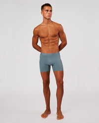 Man wearing Zero 5.5" Boxer Brief 2pk - Blue Mirage | Model:Albert | Size:M | Thumbnail Index: 0