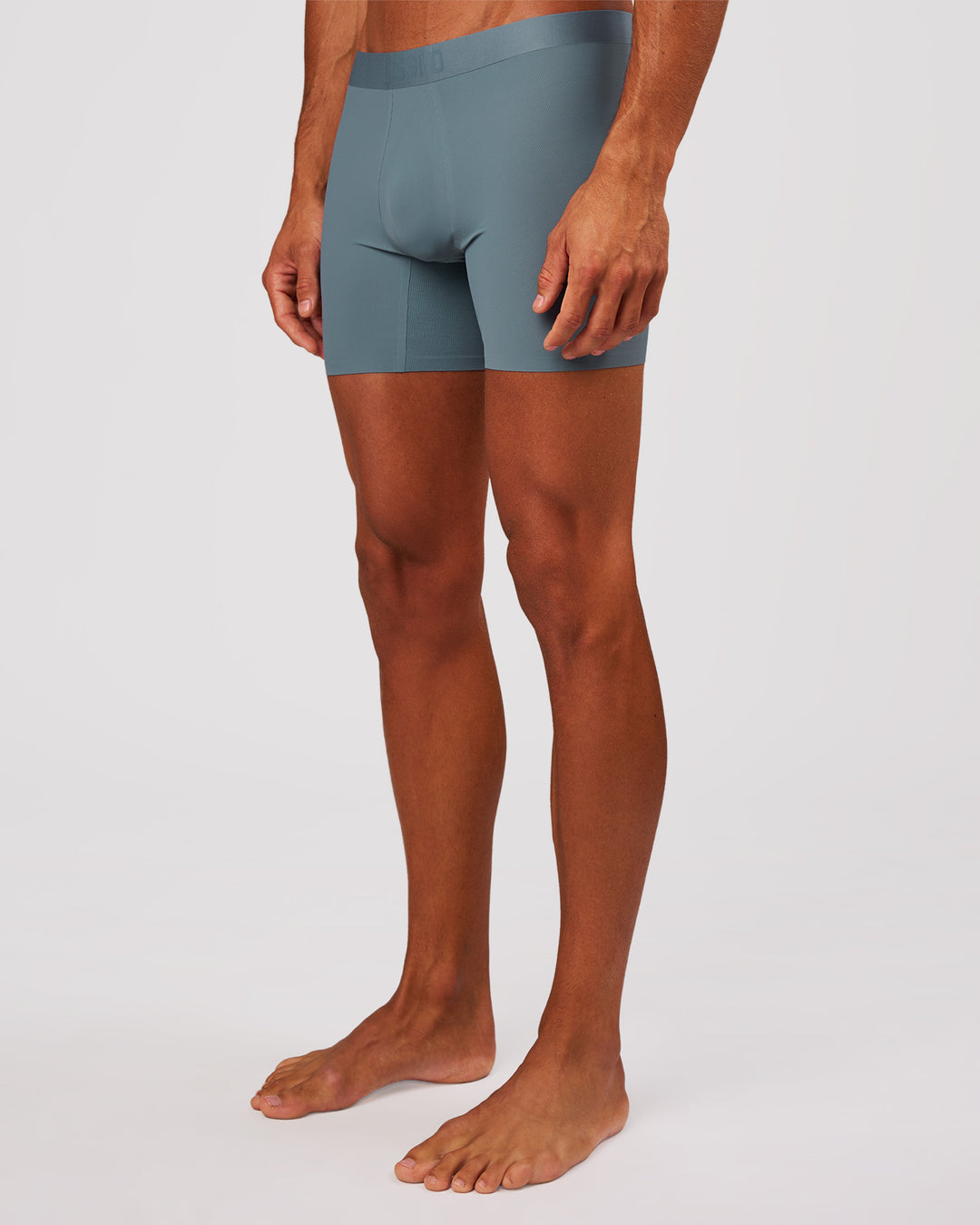 Man wearing Zero 5.5" Boxer Brief 2pk - Blue Mirage | Model:Albert | Size:M - view 3