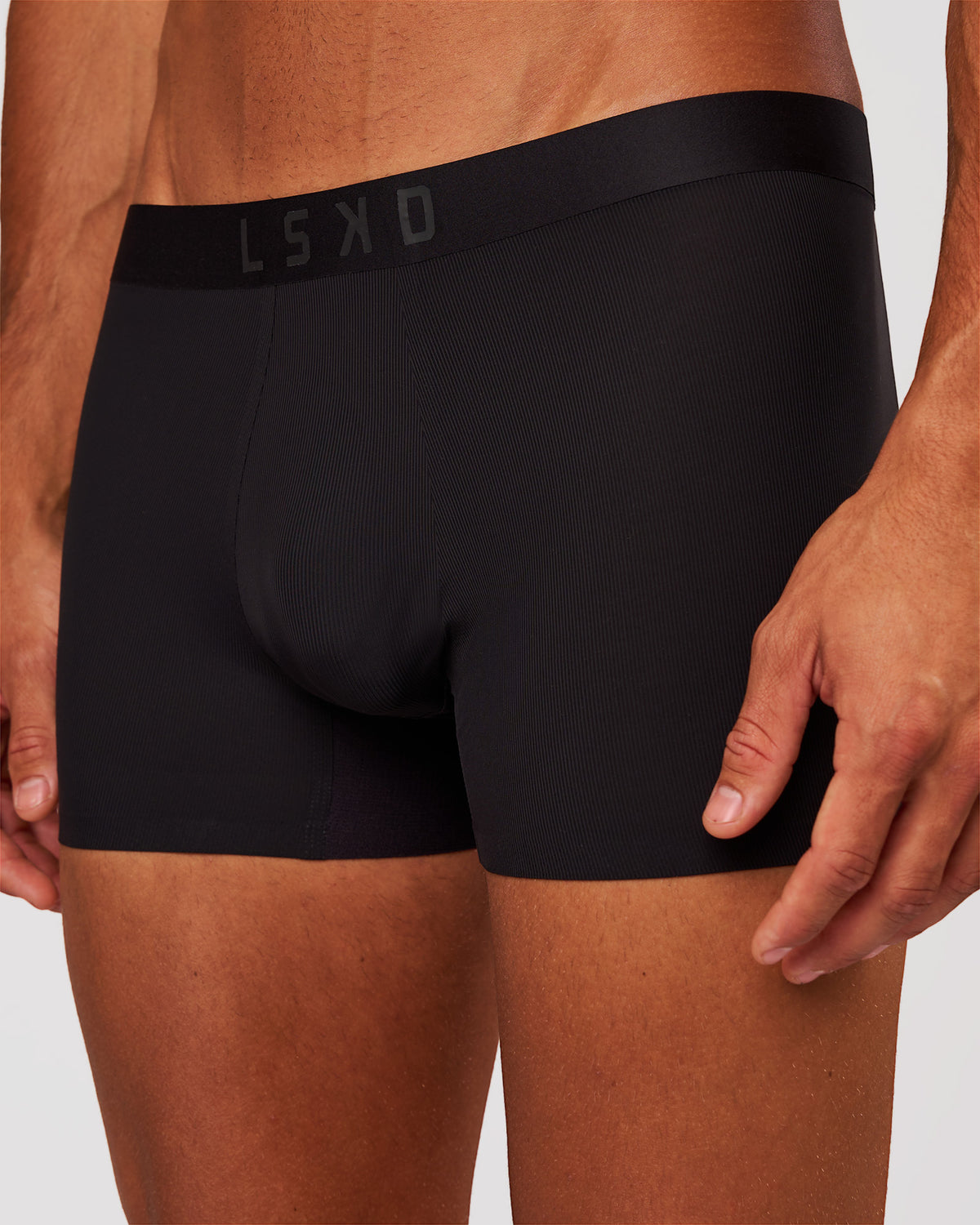 Man wearing Zero Boxer Brief 2pk - Black | Model:Albert | Size:M - view 1