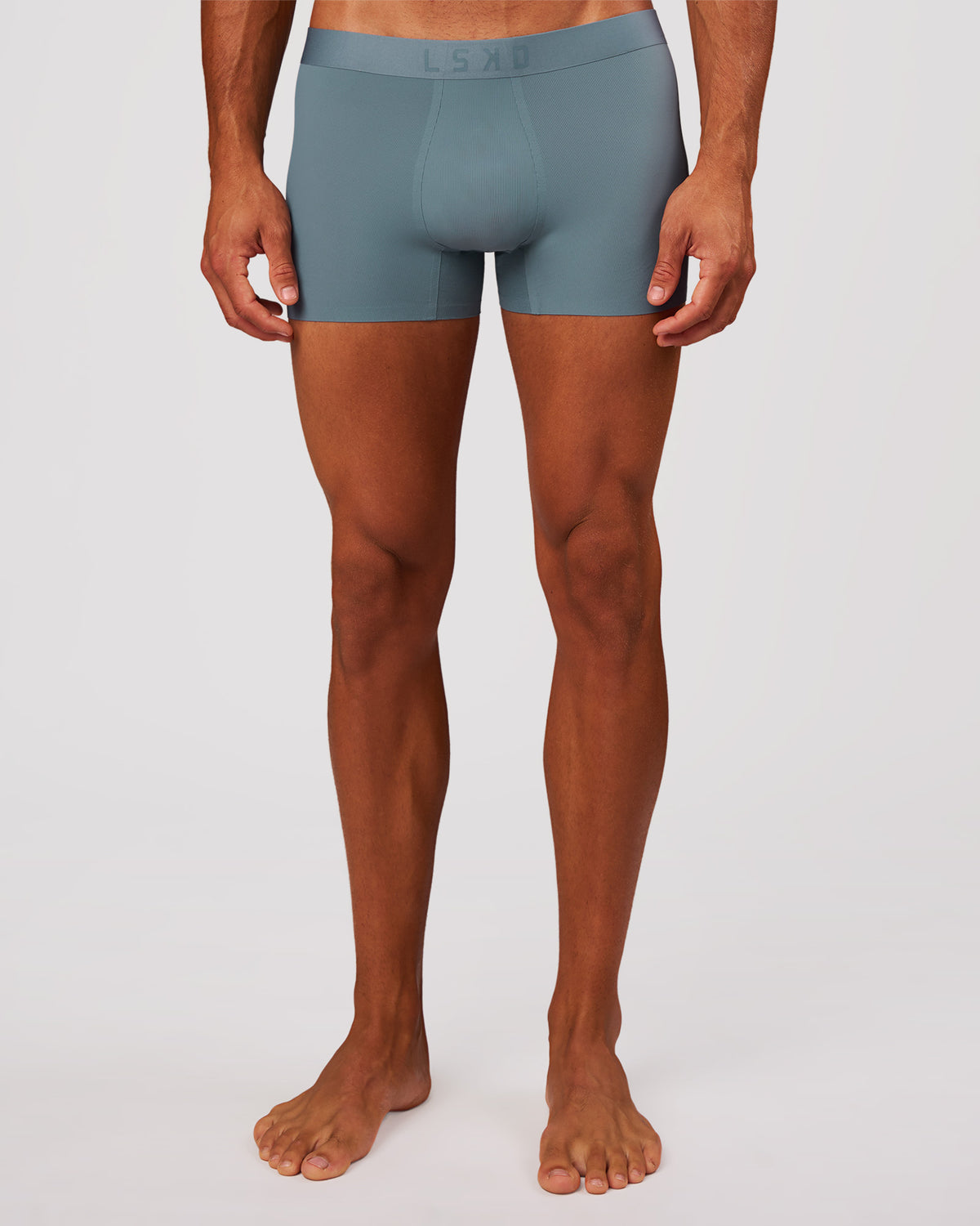 Man wearing Zero Boxer Brief 2pk - Blue Mirage | Model:Albert | Size:M - view 2