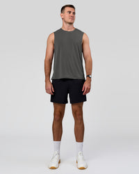 Man wearing Rep+ 5” Training Short - Black | Model:Alex | Size:M