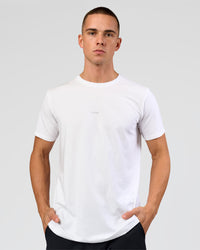 Man wearing Base FLXCotton Tee - White | Model:Base | Size:M
