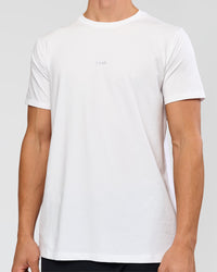 Man wearing Base FLXCotton Tee - White | Model:Base | Size:M
