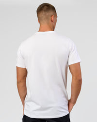 Man wearing Base FLXCotton Tee - White | Model:Base | Size:M