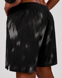 Man wearing Functional Training 7" Short - Bitmap Blur Black | Model:George | Size:M | Thumbnail Index: 6