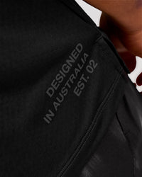 Man wearing Game Plan Rep Muscle Training Tank - Black-Onyx | Model:George | Size:M | Thumbnail Index: 9