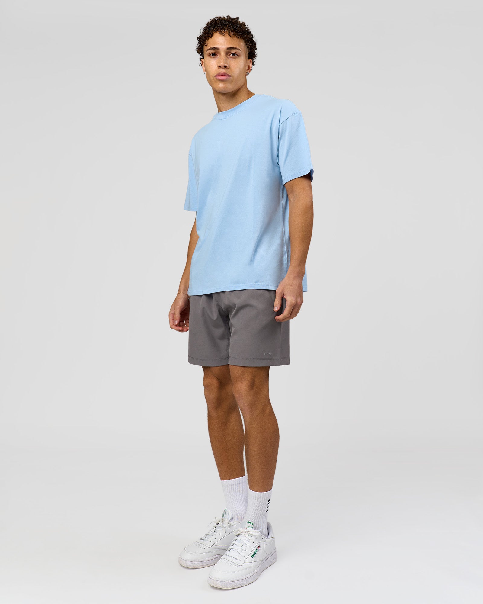 Benchmark FLXCotton Oversized Tee - Open Air-Blue Bell | LSKD