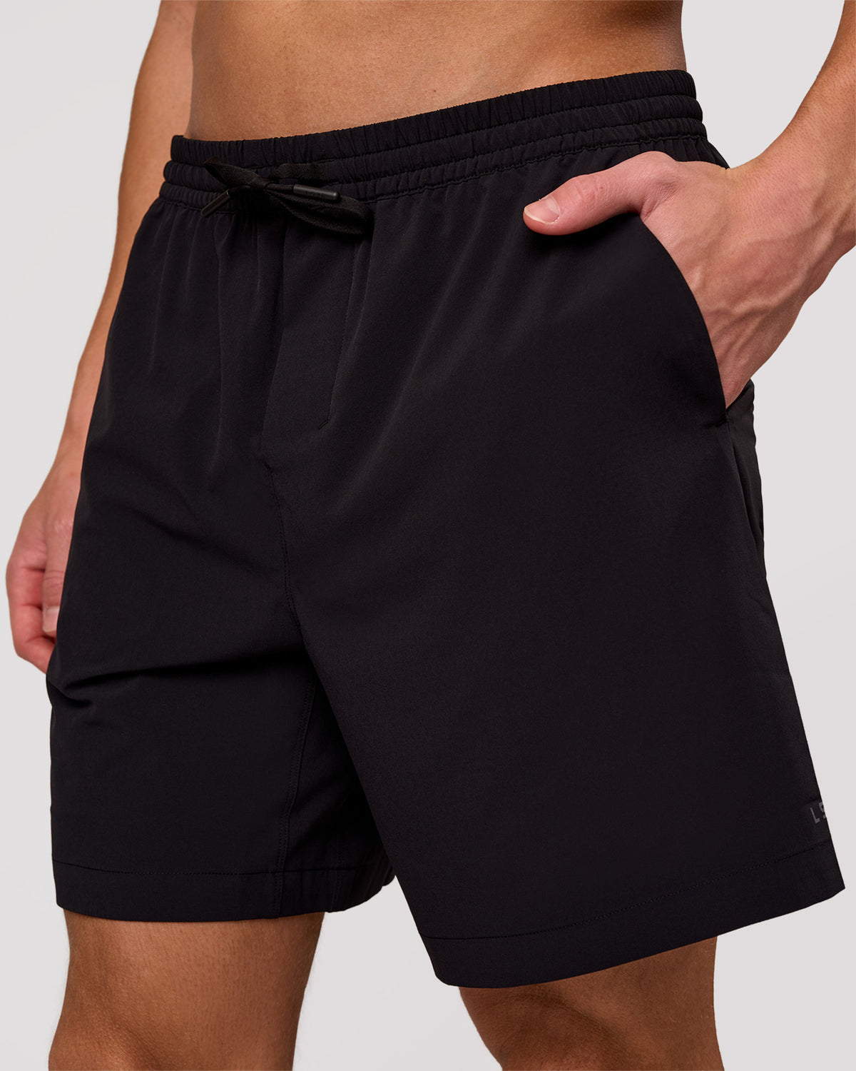 Man wearing Rep Movement 7" Training Short - Black | Model:Leandro | Size:M