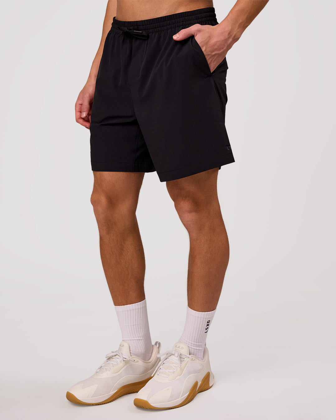 Man wearing Rep Movement 7" Training Short - Black | Model:Leandro | Size:M - view 7