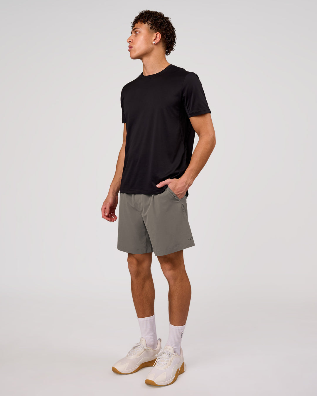 Man wearing Rep Movement 7" Training Short - Storm Front | Model:Leandro | Size:M - view 3