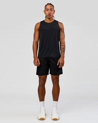 Man wearing Rep Training Tank - Black | Model:Malebo | Size:M | Thumbnail Index: 4