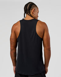Man wearing Rep Training Tank - Black | Model:Malebo | Size:M | Thumbnail Index: 2