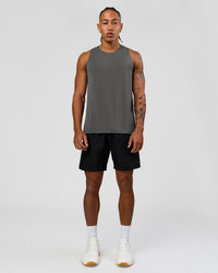 Man wearing Rep Training Tank - Dark Storm | Model:Malebo | Size:M | Thumbnail Index: 4