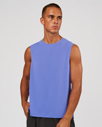 Man wearing Rep Muscle Training Tank - Bluebell | Model:Rep | Size:M | Thumbnail Index: 0