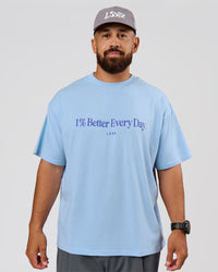 Man wearing VS6 1% Better Fathers Day FLXCotton Oversized Tee - Open Air | Model:Jordan | Size:XL | Thumbnail Index: 13