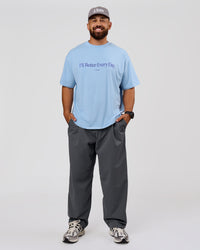 Man wearing VS6 1% Better Fathers Day FLXCotton Oversized Tee - Open Air | Model:Jordan | Size:XL | Thumbnail Index: 15