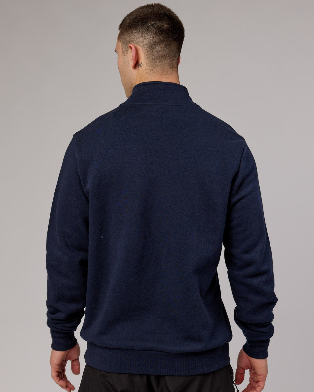 Unisex Victory 1/4 Zip Sweater Oversize - Navy