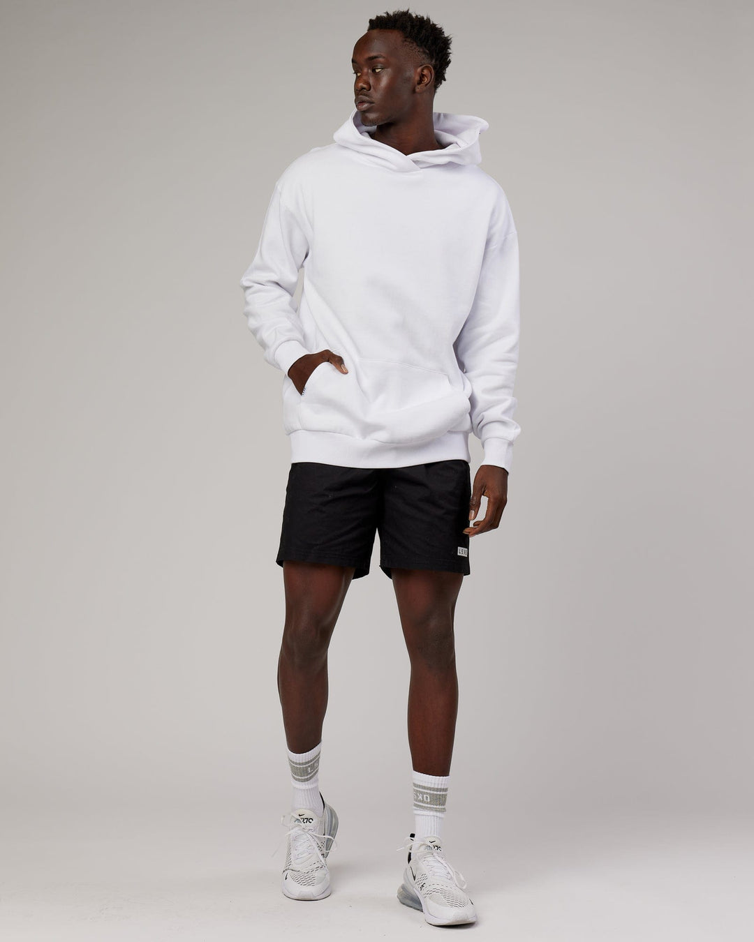 Unisex Linear Hoodie Oversize - White