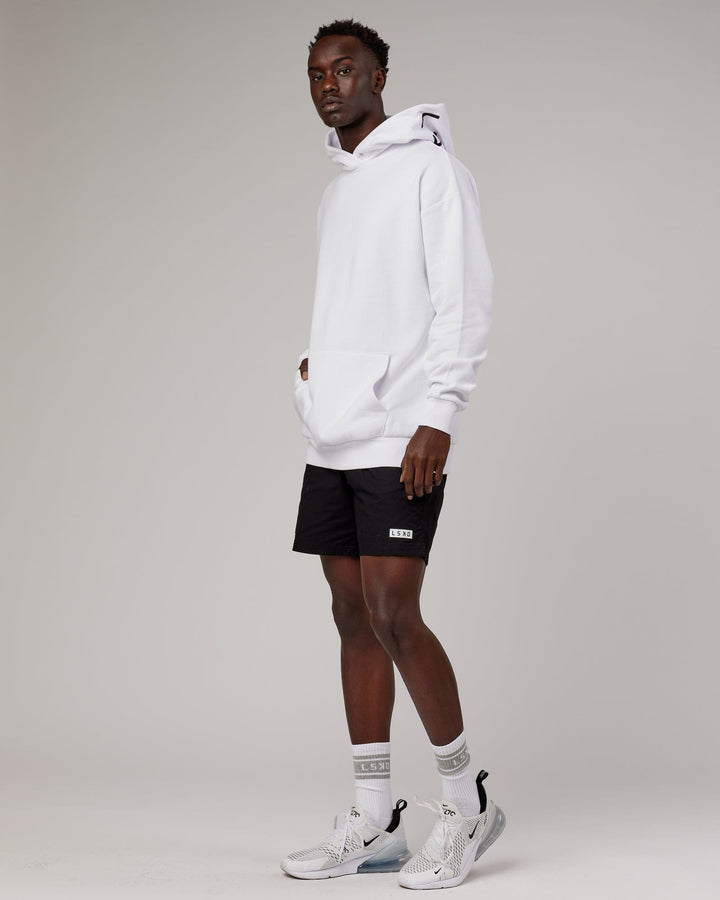 Unisex Linear Hoodie Oversize - White