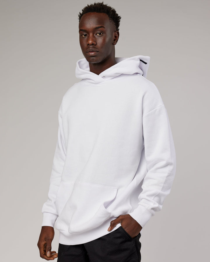 Unisex Linear Hoodie Oversize - White