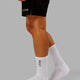 Signal 3 Pack Crew Sock - White-Black