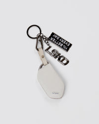 Studio image of 1% Better Key Ring - Black-Gun Metal | Thumbnail Index: 1