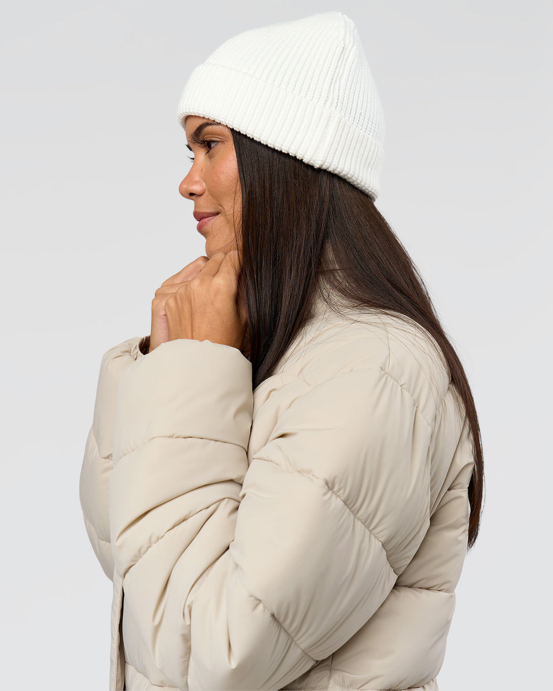 Studio image of All Day Beanie - Oatmeal - view 4