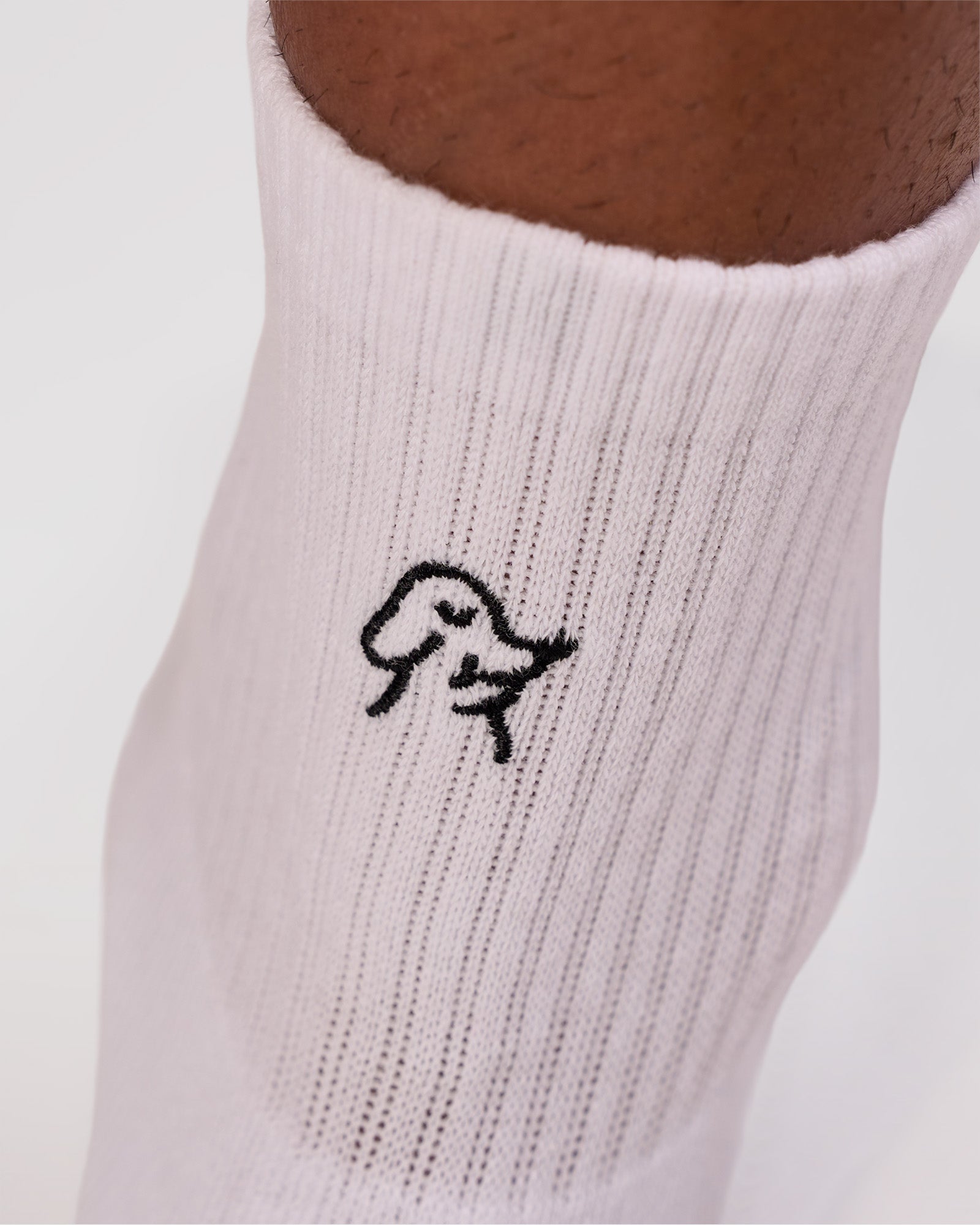 Studio image of Andrew J. Steel x LSKD 3 pack Quarter Socks - White-Black