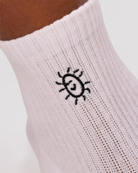 Studio image of Andrew J. Steel x LSKD 3 pack Quarter Socks - White-Black | Thumbnail Index: 6