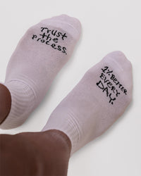 Studio image of Andrew J. Steel x LSKD 3 pack Quarter Socks - White-Black | Thumbnail Index: 8