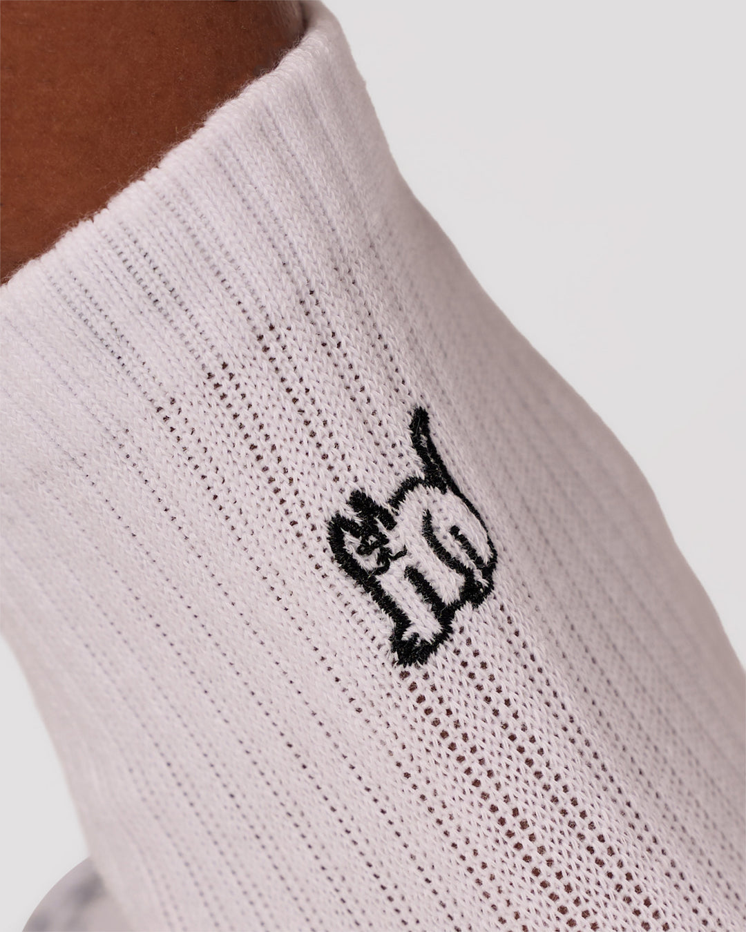 Studio image of Andrew J. Steel x LSKD 3 pack Quarter Socks - White-Black - view 10