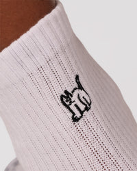 Studio image of Andrew J. Steel x LSKD 3 pack Quarter Socks - White-Black | Thumbnail Index: 9