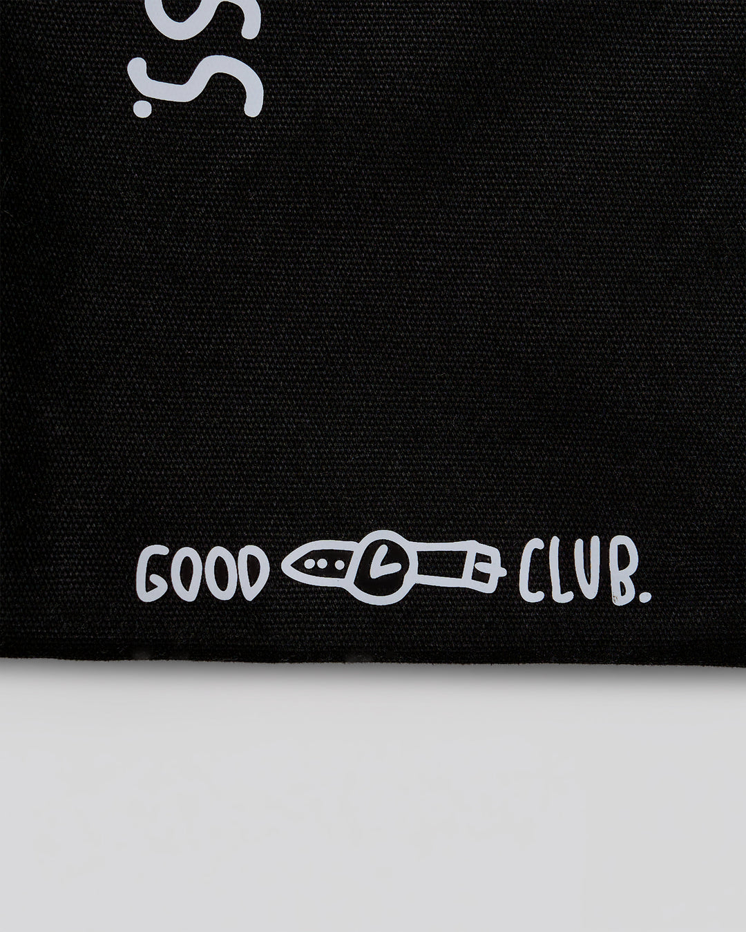 Studio image of Andrew J. Steel x LSKD Canvas Tote - Black Washed - view 5